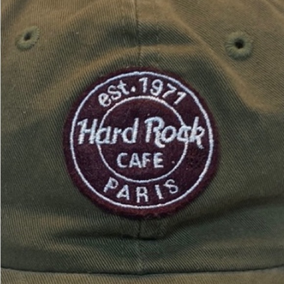 Hard Rock Cafe PARIS Army Green Ball Cap I purchased in Paris in 2001. - Picture 4 of 9